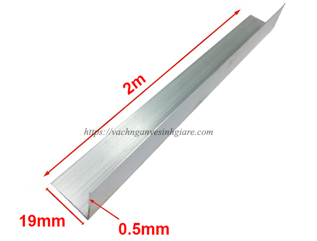 Kích thước phụ kiện vách vệ sinh nhôm v góc