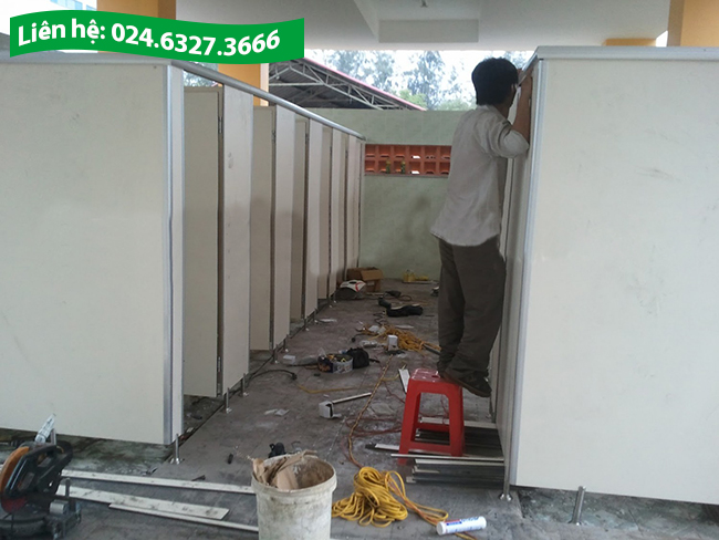 Dịch vụ Thi công vách ngăn nhà vệ sinh tại Ba Đình