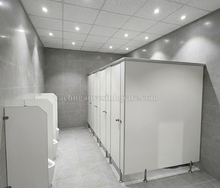 Quy trình thi công vách ngăn vệ sinh compact cdf nhanh 100m2/ngày